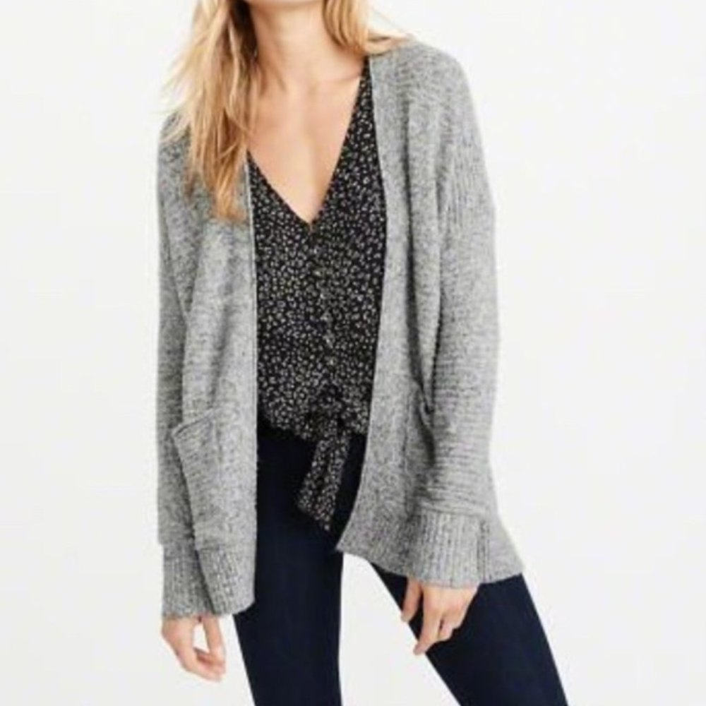 Abercrombie Lightweight Easy Cardigan NAVY